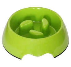 Nutrapet Melamine slow-feeding Bowl Green Medium-14/4.5 cms ml oz