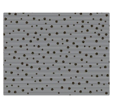 Drymate Cat Litter Mats GREY STRIPE - BLACK PAW 28 X 36 Inch - 71 Cms X 91 Cms