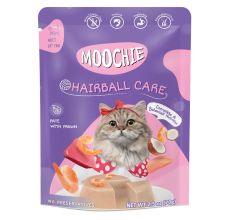 Moochie Cat Food Pate with Prawn - Hairball Care Pouch 70g