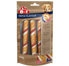 8in1 Triple Flavour Rolls 113g