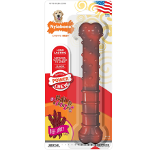 Nylabone Power Chew Textured Bone, Beef Jerky Petite