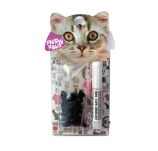 NutraPet Plushy Paws Nail Caps Black #2 Small