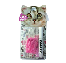 NutraPet Plushy Paws Nail Caps Light Pink #23 Medium