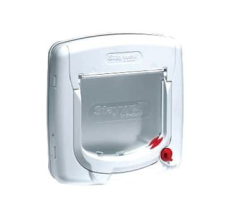 PetSafe Infra Red 4 Way Locking Deluxe Cat Flap - White