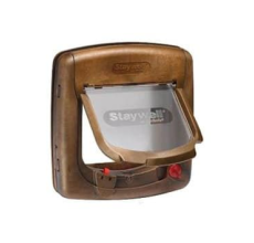 PetSafe 4 Way Locking Deluxe Cat Flap - Wood Grain