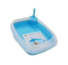 Nutrapet Cat Toilet Little Cat Litter Box Blue 46*36.6*11 cm