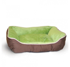 K&H Self-Warming Lounge Sleeper Small Mocha/Green 16" x 20"/41X51Cm