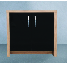 Aqua One Inspire 80 Cabinet 80x40x75cm Black Gloss Door (walnut)