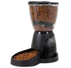 Petmate Aspen Pet Automatic Lebistro Feeder 30 Cup / 10Lb Black
