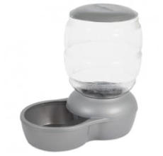 Petmate Replendish 0.5 Gal Water W/Microban ~ Pearl Silver Grey