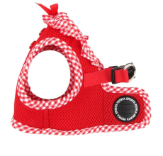 PUPPIA VIVIEN HARNESS B RED S Neck 8.26" Chest 12.20"