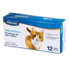Petmate Litter Pan Liners 12Ct Large