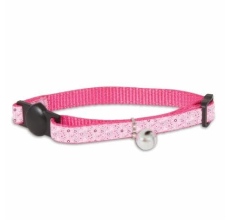 Petmate Adjustable Cat Collar 3/8"X8-12" Floral Pink