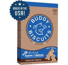 Buddy Biscuits TEENY Crunchy Treats with Bacon & Cheese - 8 oz.