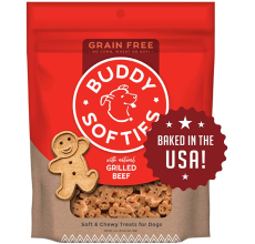 Buddy Biscuits Grain Free Chewy Treats with Grilled Beef - 5 oz.
