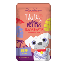 Tiki Dog Aloha Petites Flavor Booster Bisque Toppers Beef - 1.5 oz. pouch