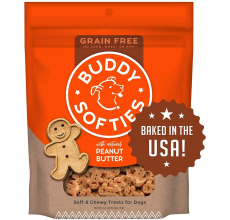 Buddy Biscuits Grain Free Chewy Treats with Peanut Butter - 5 oz.