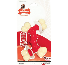 Nylabone Power Chew Double Bended Bone Bacon (all Nylon) Petite