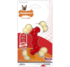 Nylabone Power Chew Double Bended Bone Bacon (all Nylon) Wolf