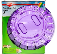 Kaytee Run-About Ball Rainbow 12/7In Balls And Wheels