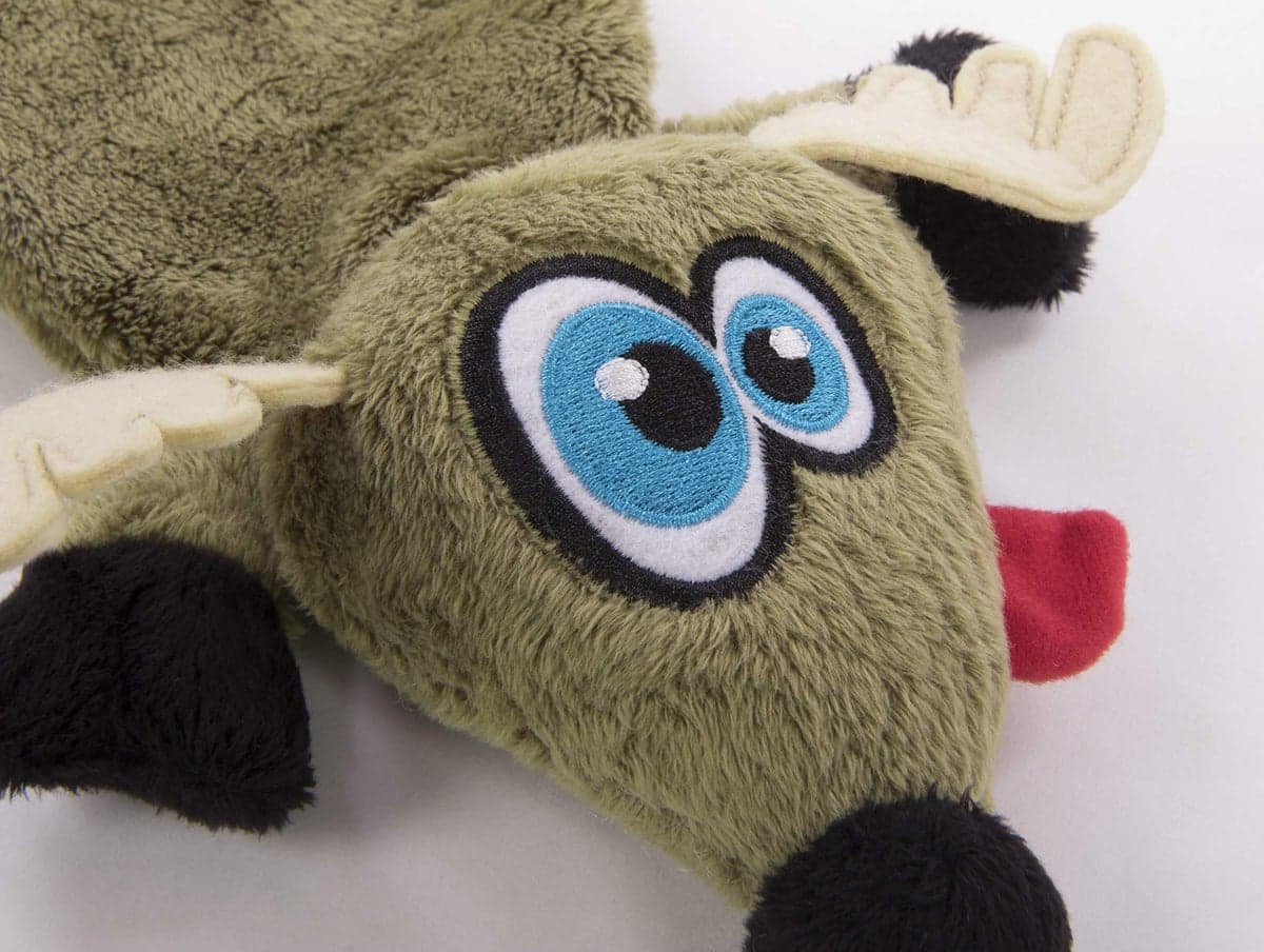 HEAR DOGGY!® Flattie Deer with Silent Squeak Technology™ Plush Dog Toy