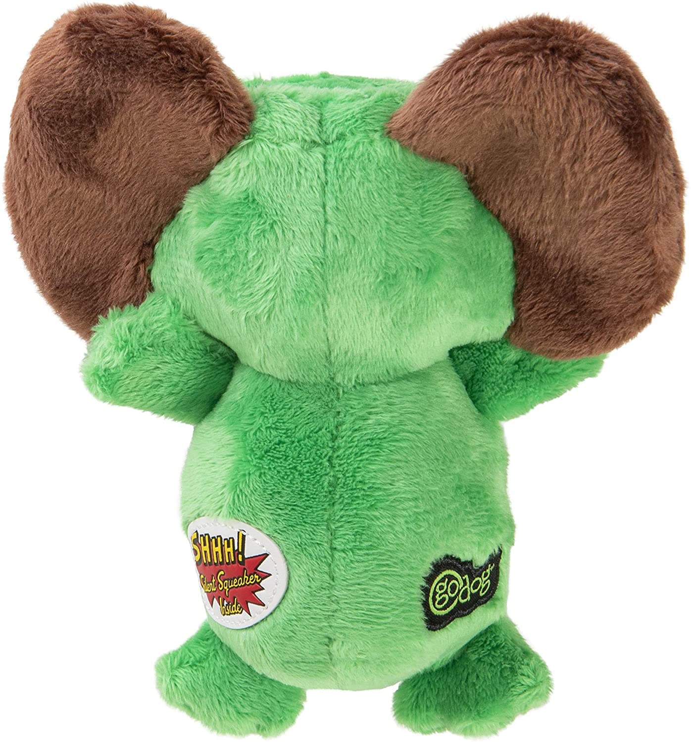 goDog® Silent Squeak™ Flips Gator Monkey with Chew Guard Technology™ Durable Plush Dog Toy Small