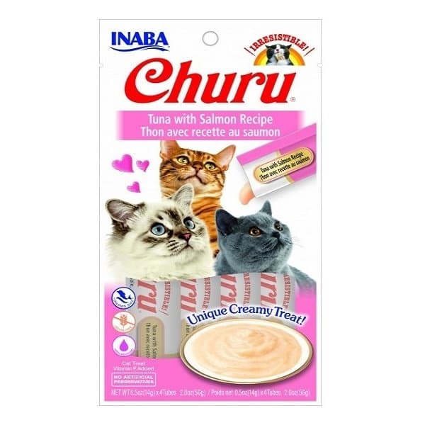 INABA CHURU TUNA WITH SALMON 56 g/4 sticks