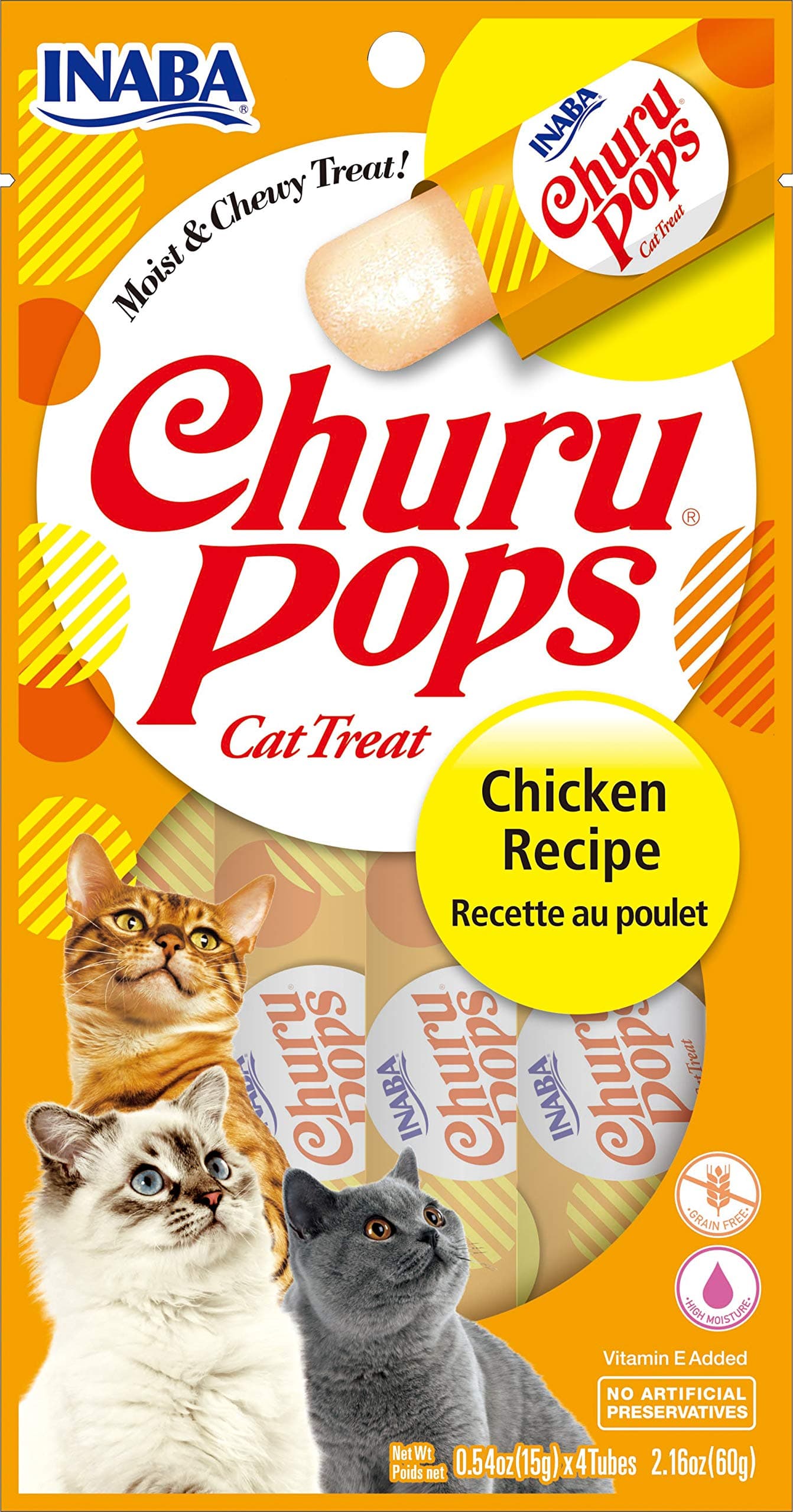 INABA CHURU CHURU POPS CHICKEN 60g/4 sticks per pack