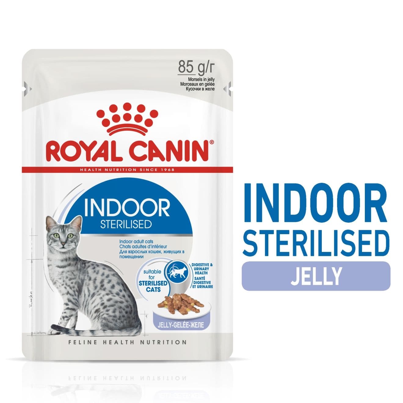 Royal Canin Feline Health Nutrition Indoor Sterilised Jelly - 85g (WET FOOD - Pouches)