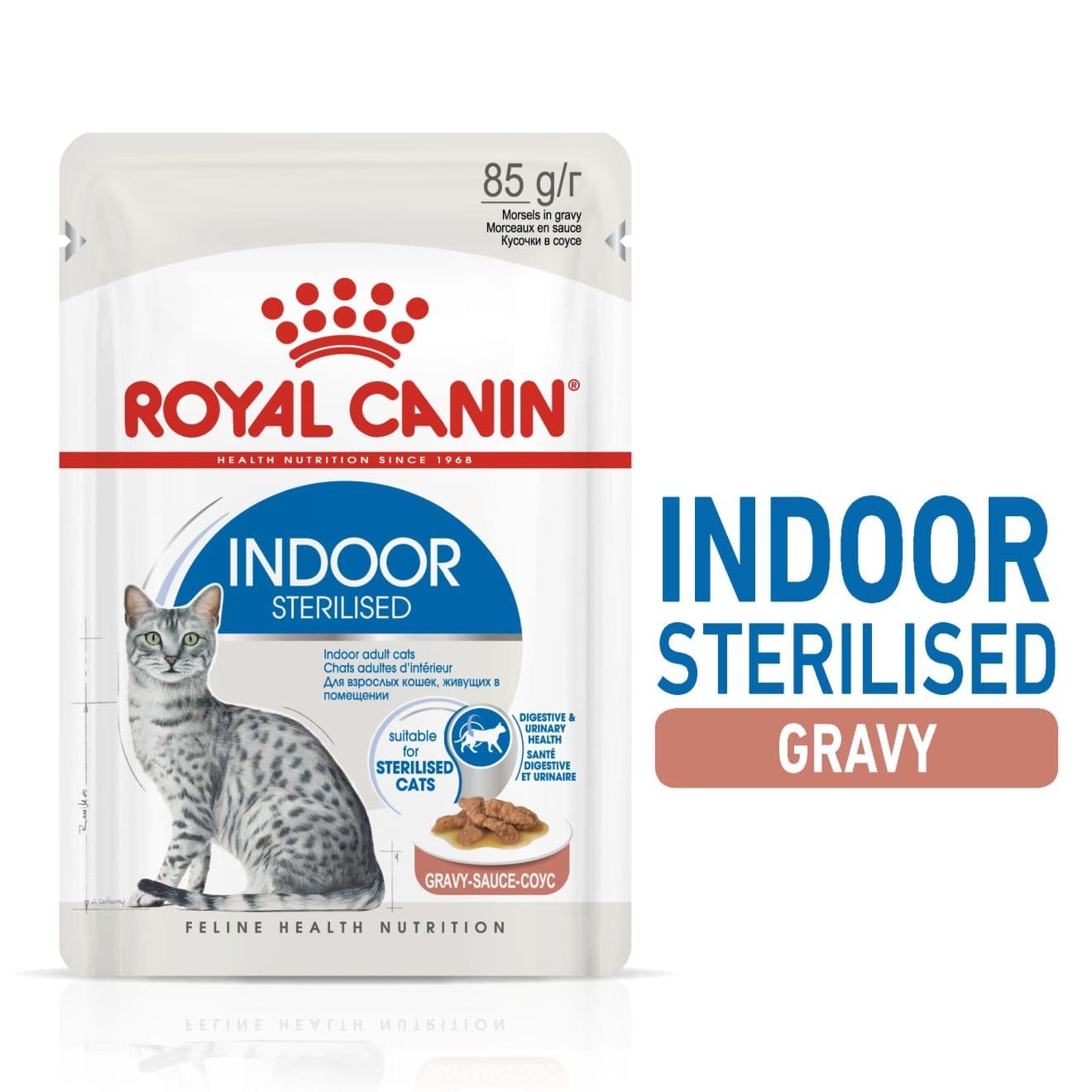 Royal Canin Feline Health Nutrition Indoor Sterilised Gravy (WET FOOD - Pouches)
