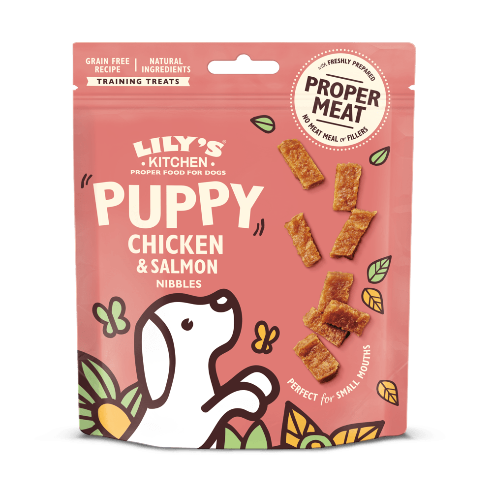 Lily's Kitchen Chicken and Salmon Nibbles Puppy Treats (70g)