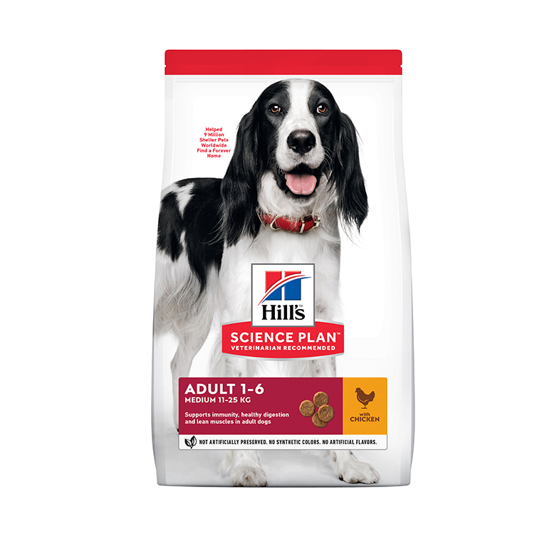 Hill's Science Plan Medium Adult Dog Food with Chicken - 14kg