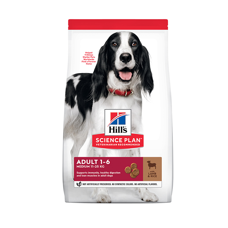 Hill's Science Plan Medium Adult Dog Food with Lamb & Rice - 2.5kg