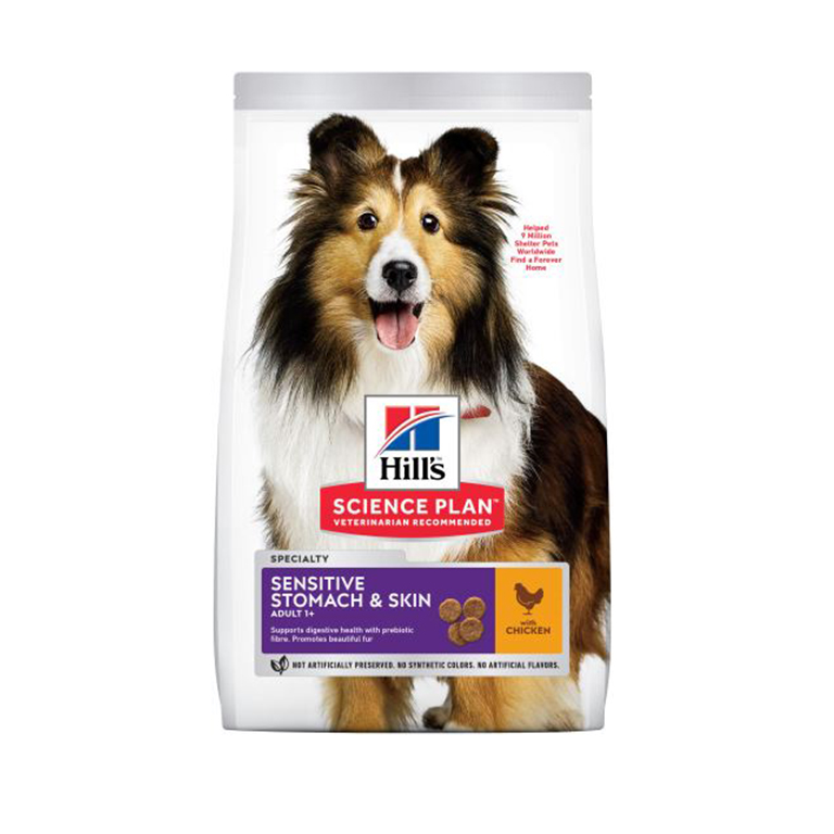 Hill's Science Plan Sensitive Stomach & Skin Medium Adult Dog Food with Chicken - 2.5kg