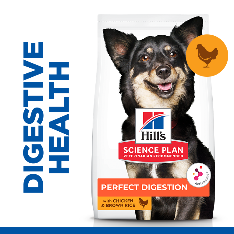 Hill’s Science Plan Perfect Digestion Small & Mini Adult 1+ Dog Food with Chicken & Brown Rice - 1.5kg