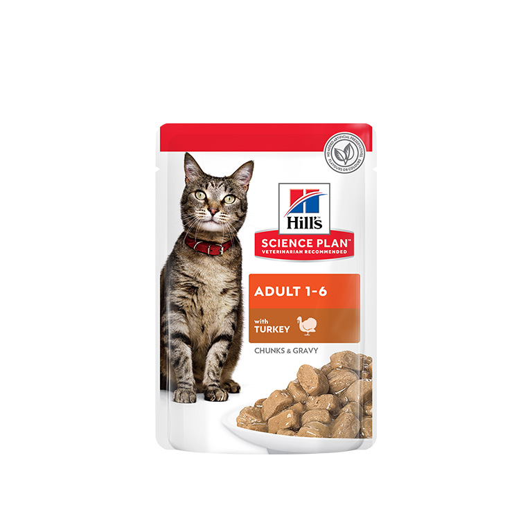 Hill's Science Plan Adult Wet Cat Food Turkey Pouches - 85g