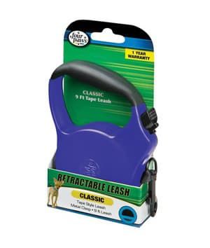 Four Paws Retractable Tape Leash Large Blue