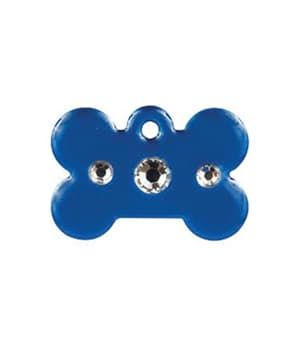 Imarc Pet Tag Fashion Tags Bone Large Blue