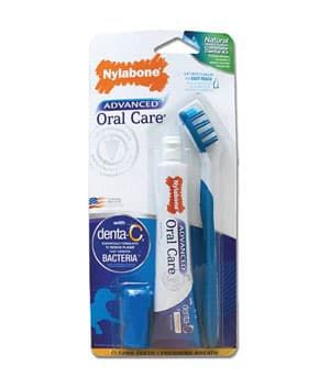 Nylabone Advanced Oral Care Natural Dog Dental Kit