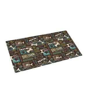 Drymate Dog Bowl Place Mat Best Friend Green 12x20cm