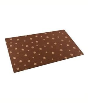 Drymate Cat Litter Mat Paw Stripe Tan Brown 20x28 Inches