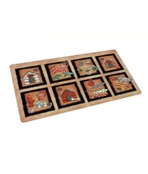 Drymate Bow wow Squares Dog Bowl Place Mat 12 X20 inches