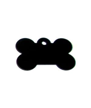 Imarc Pet Tag Bone Small Black