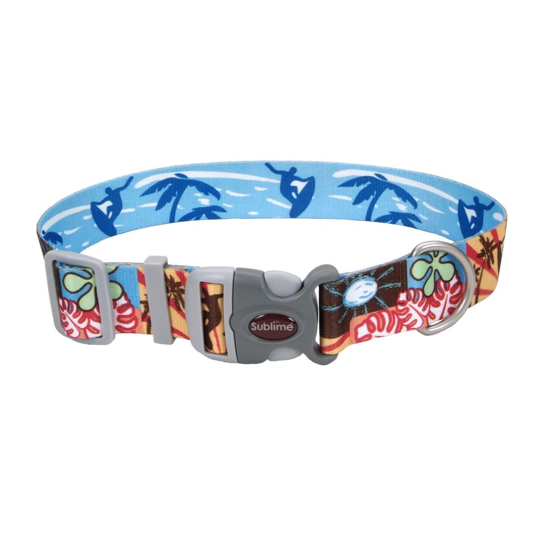 Coastal 1.5 and Sublime Dog Collar Surf,Sun and Beach Large