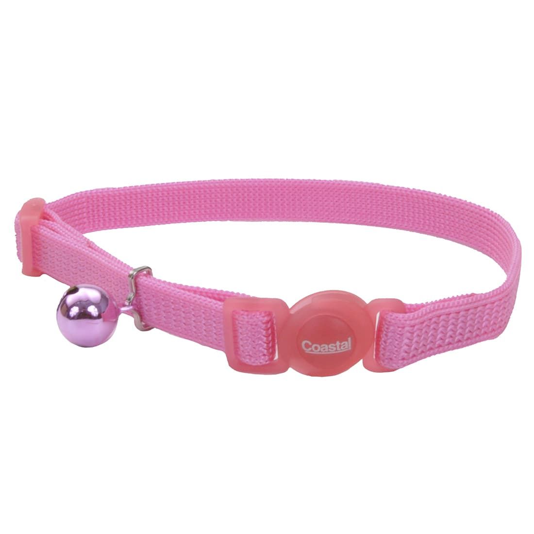 Coastal 3 and SafeCat Nylon Breakaway Collar Bright Pink