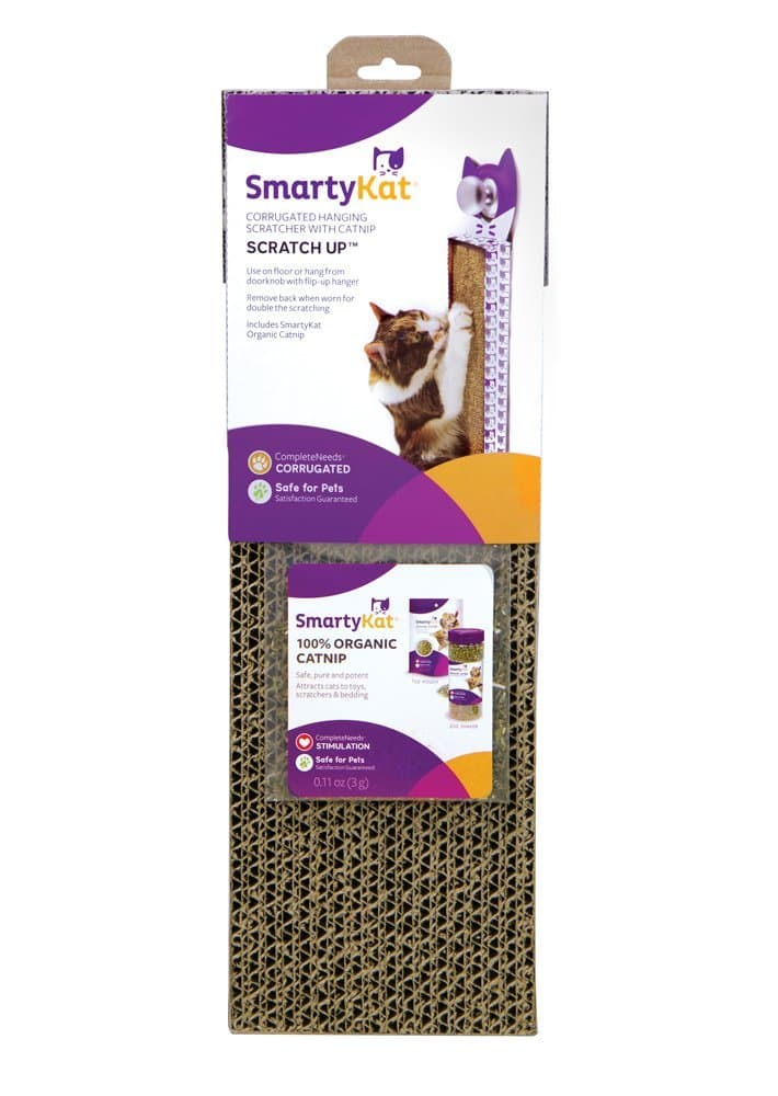 SmartyKat® Scratch Up™ Hanging Single Corrugate Cat Scratcher with Catnip