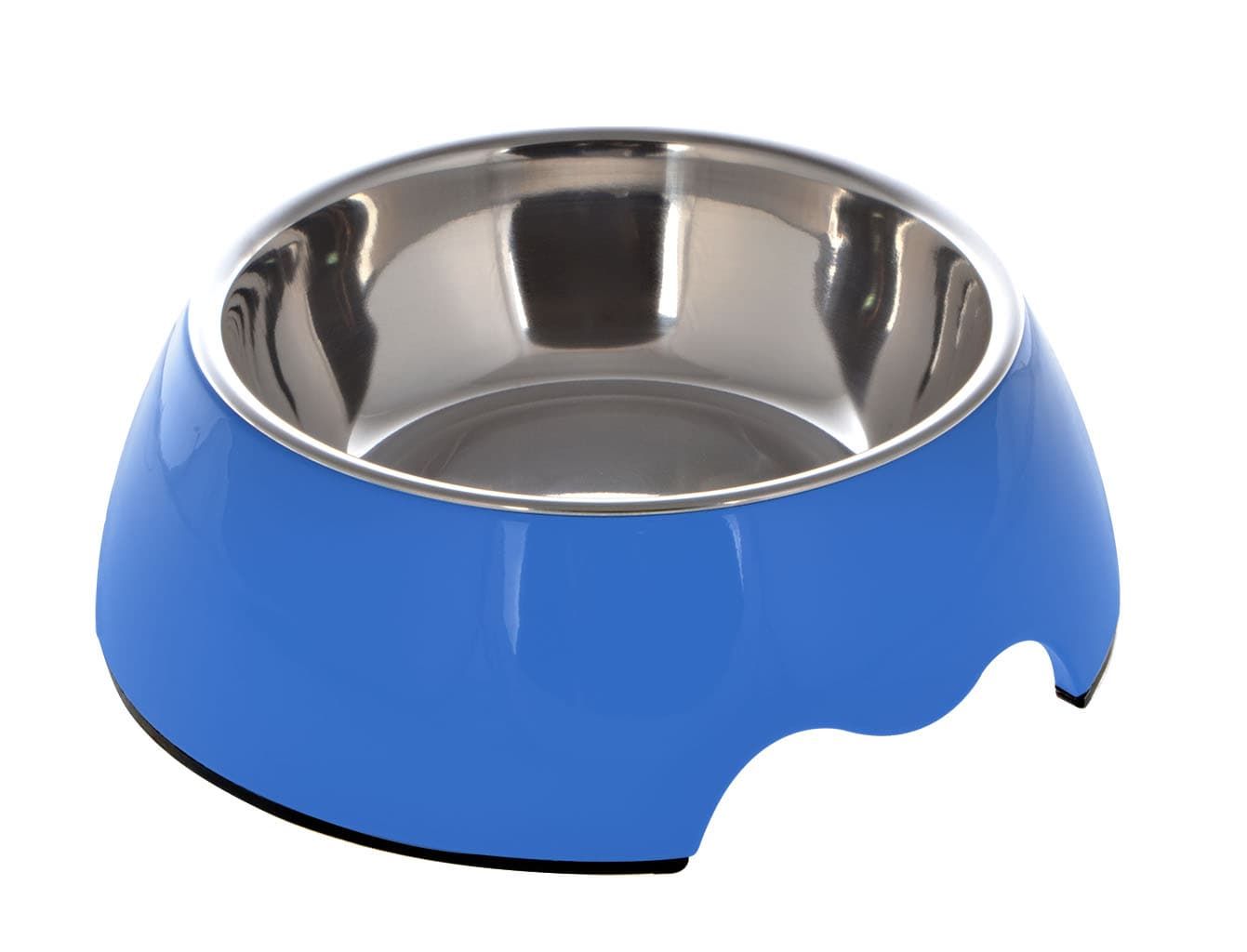 Nutrapet Melamine Round Bowl Blue L:22 * 7.5Cms 700/ml23.6oz