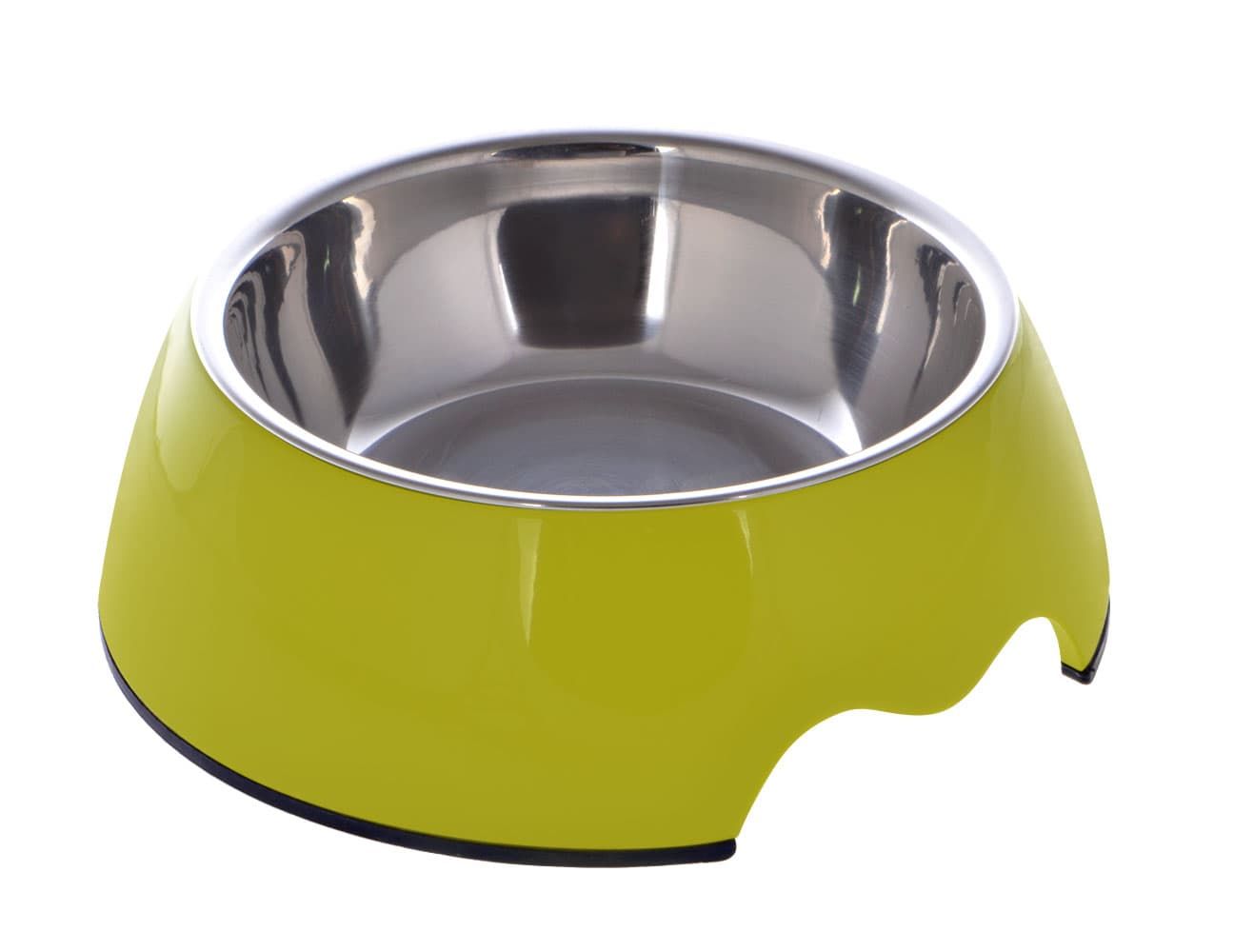 Nutrapet Melamine Round Bowl Parrot Green L:22 * 7.5Cms 700/ml 23.6oz