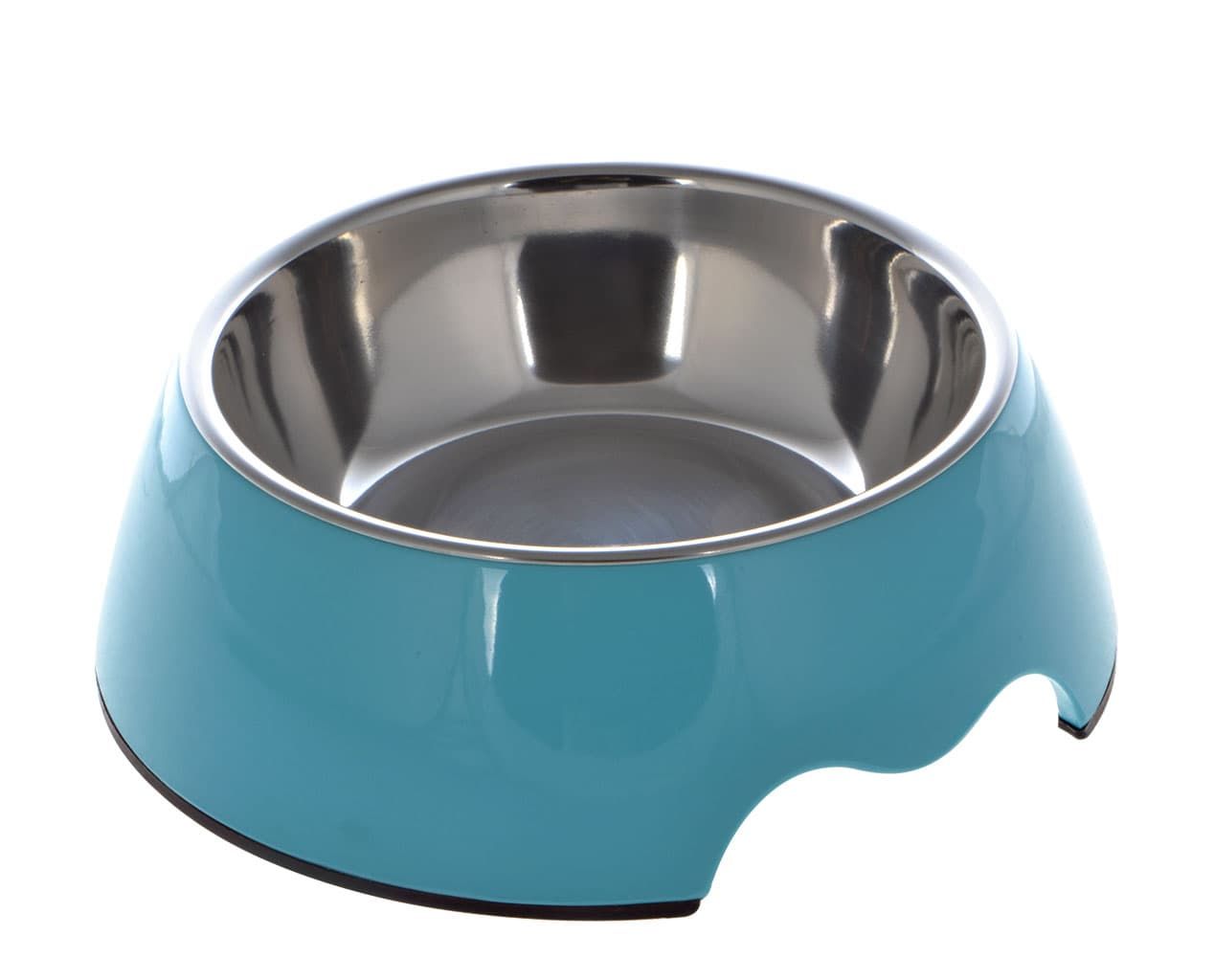 Nutrapet Melamine Round Bowl Sky Blue M:17.5 * 6.5Cms 350/ml 11.8oz