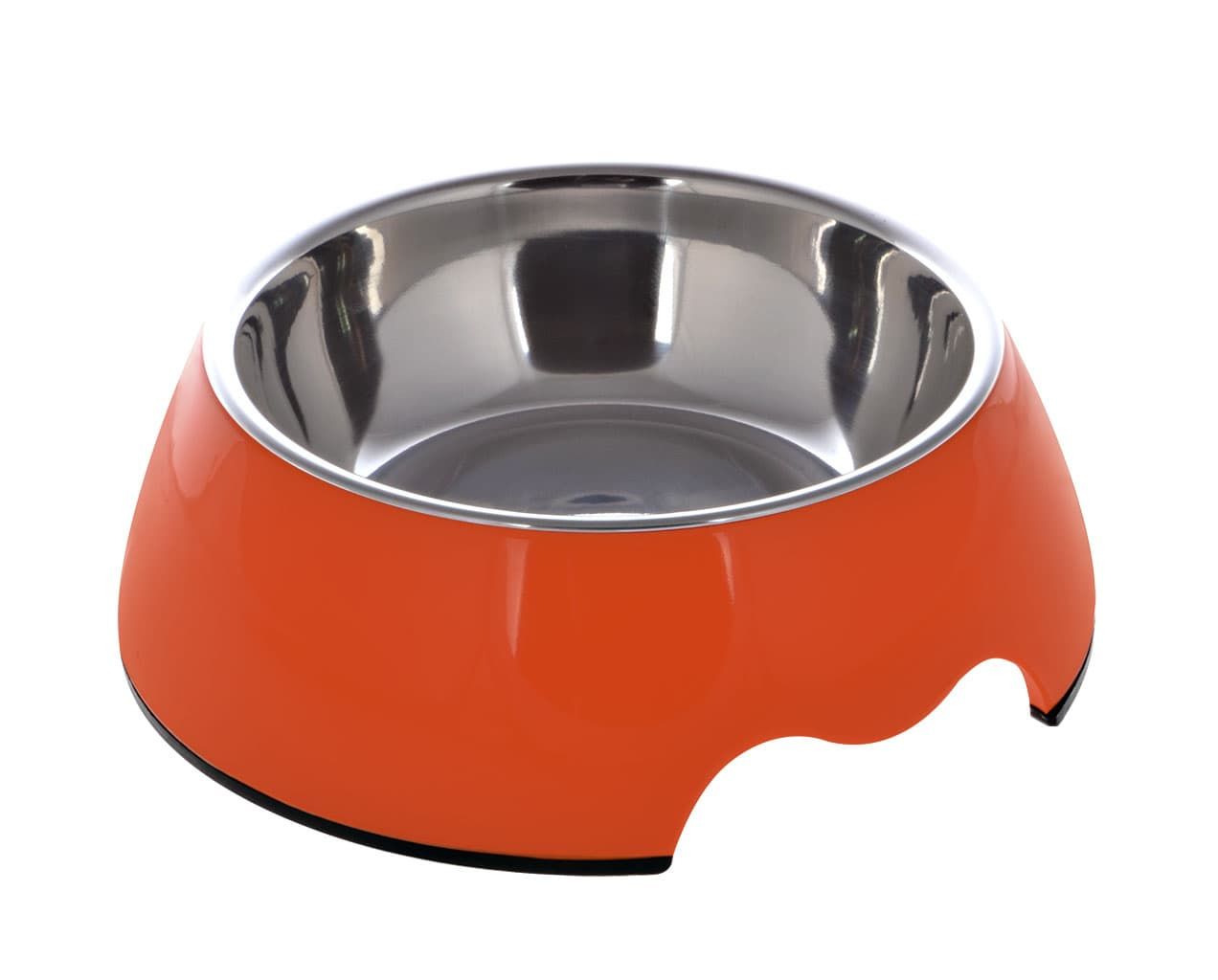 Nutrapet Melamine Round Bowl Orange L:22 * 7.5Cms 700/ml 23.6oz